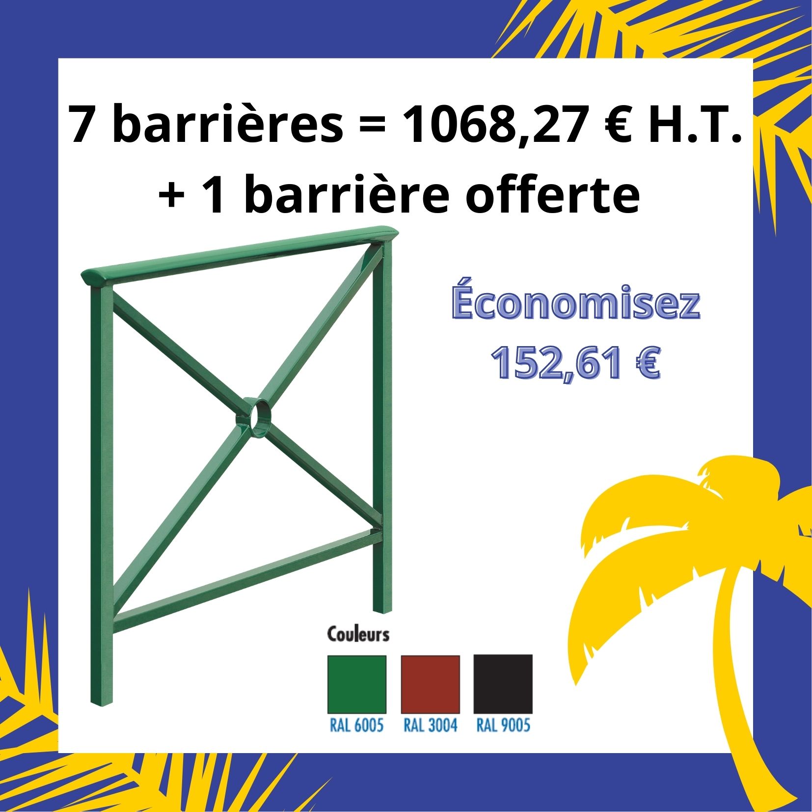 Offre Leader collectivité : lot de barrières de ville