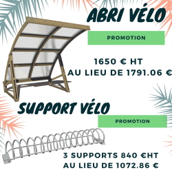 Promotion pour sécuriser les 2 roues : abri cycles et range vélo