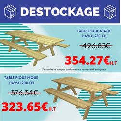 🎉 Offre de Déstockage ! Tables Pique-Nique à Prix Réduits chez Leader Collectivités